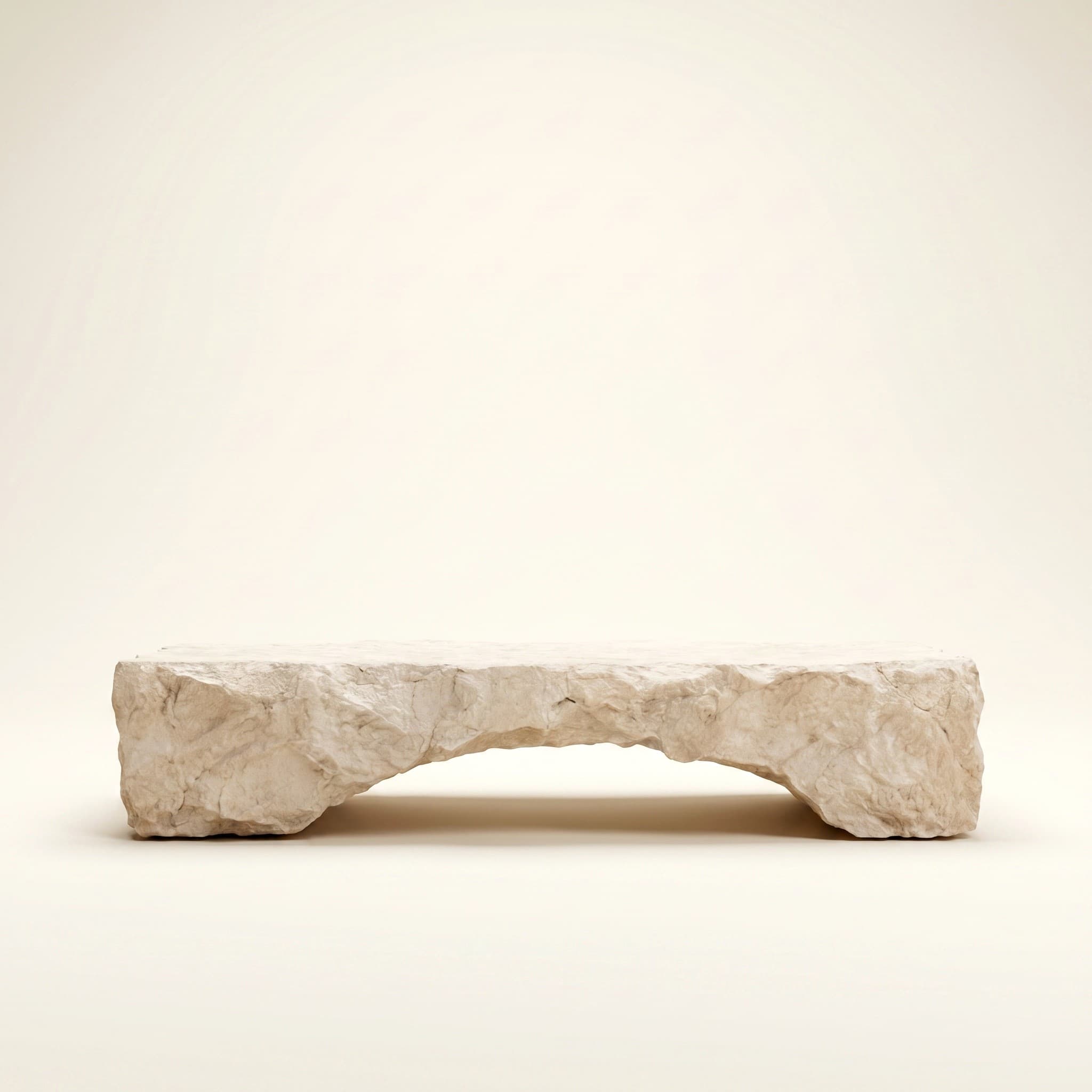 Onda Console Table — Natural Stone, handmade natural stone