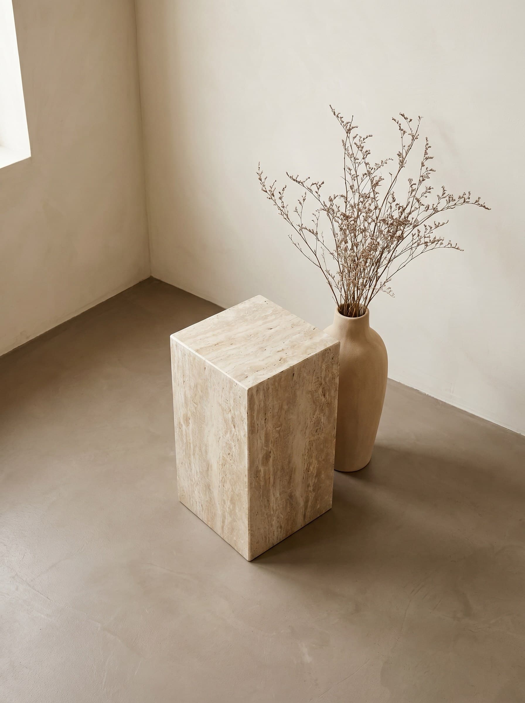 How to clean and seal a travertine table